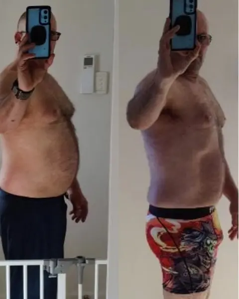Client Transformation - 25kg weight loss transformation with Coach Ryan in Perth